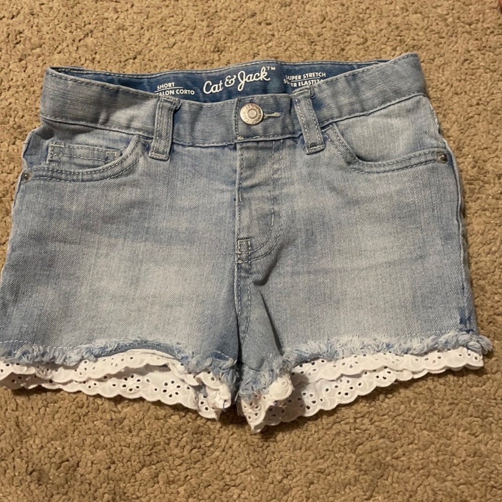Adorable toddler jean shorts